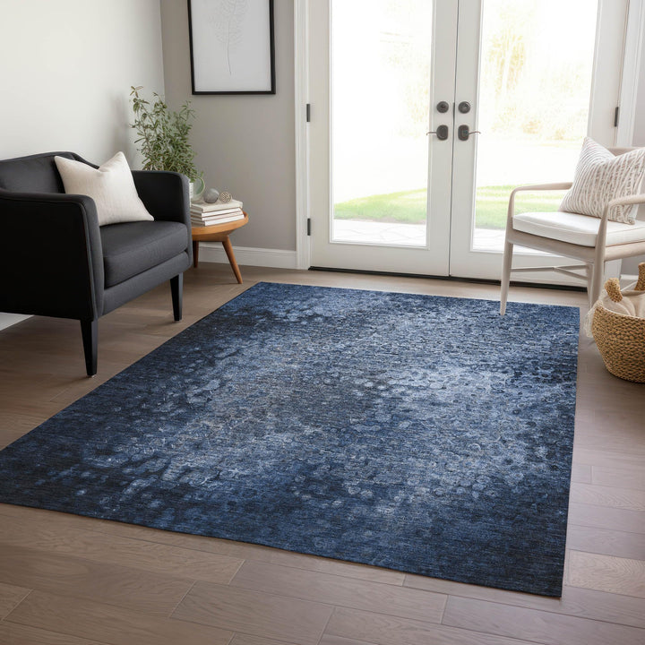 Addison Rugs Chantille ACN565 Blue 5' x 7'6 Indoor Outdoor Area Rug Stain - Diamond Home USA