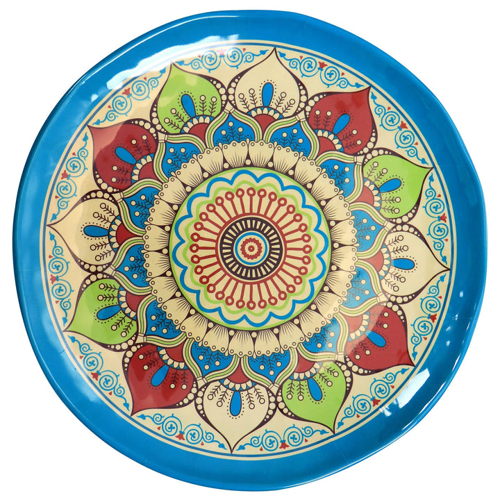 12 Piece Dinnerware Set Multi Color Floral Casual Round Dishwasher Safe - Diamond Home USA