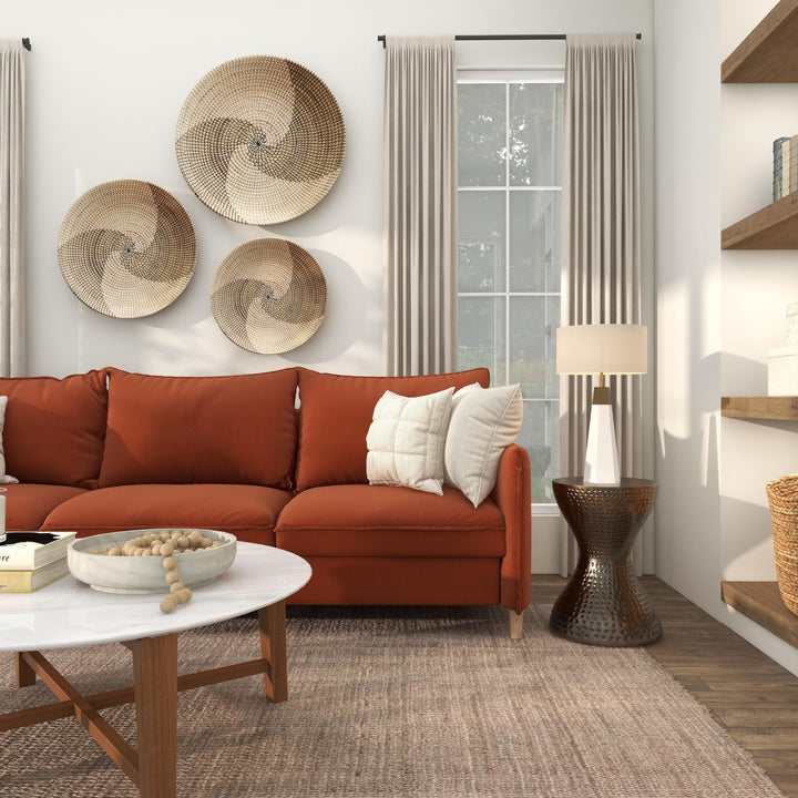 Bronze Metal Hammered Accent Table with Hourglass Shape Brown Industrial Iron - Diamond Home USA