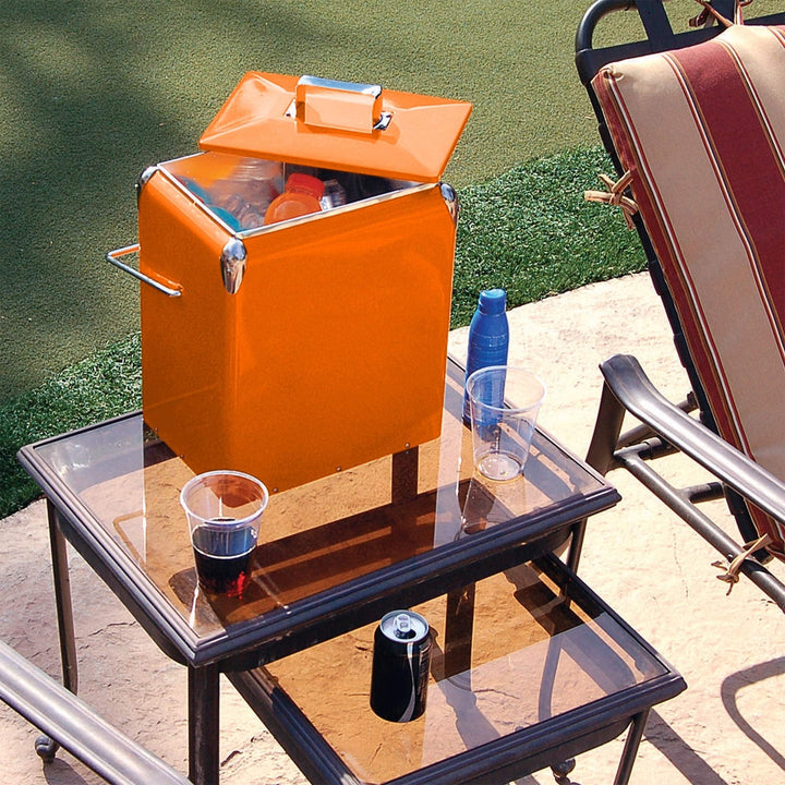 Retro 13L Cooler Orange - Diamond Home USA