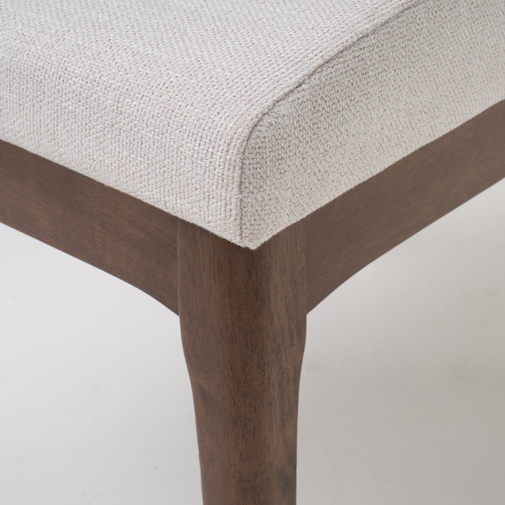 Christopher Knight Home Kwame Fabric / Walnut Finish Dining Chairs 2-Pcs Set - Diamond Home USA