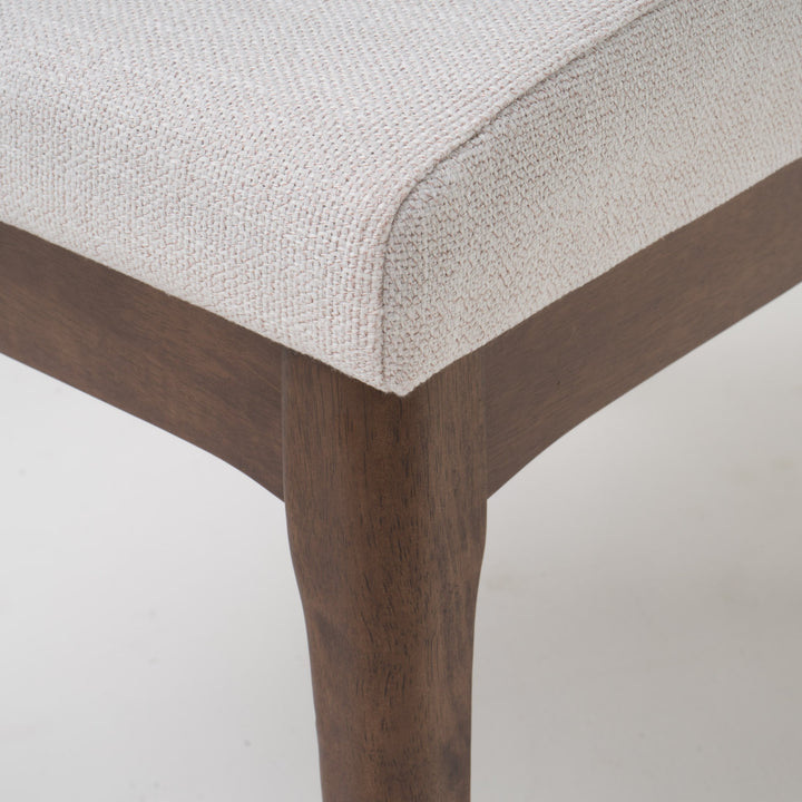 Christopher Knight Home Kwame Fabric / Walnut Finish Dining Chairs 2-Pcs Set - Diamond Home USA