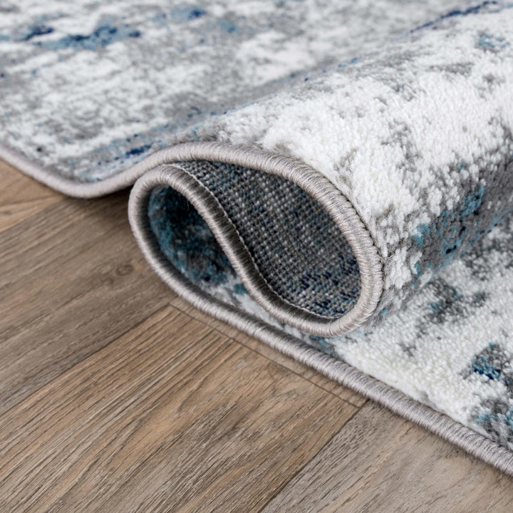 Rugshop Distressed Abstract Watercolor Area Rug