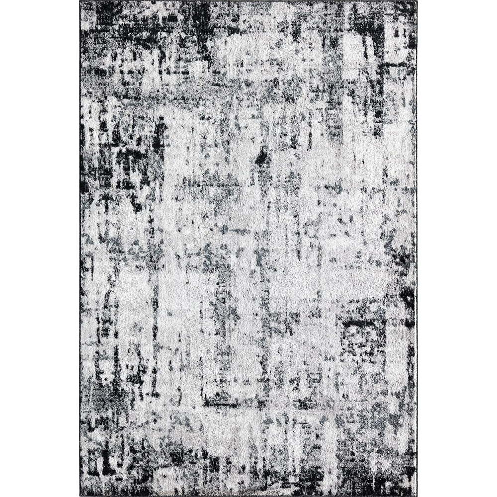 Rugs America Amabella IV40A Black Horizon Abstract Vintage Area Rug 8'x10' - Diamond Home USA