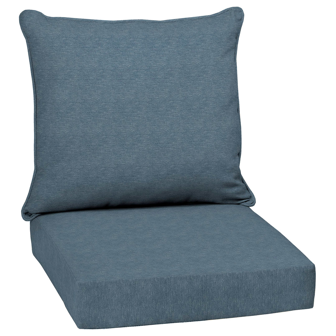 Arden Selections Performance Outdoor Deep Seating Cushion Set 24 x 24 Denim