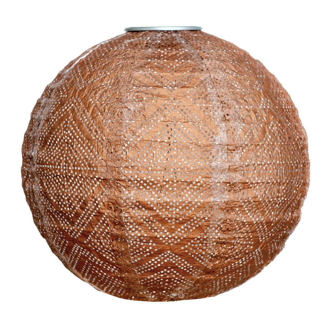 Allsop 31406 Soji Stella Market Handmade LED Outdoor Solar Lantern 12X12 Copper