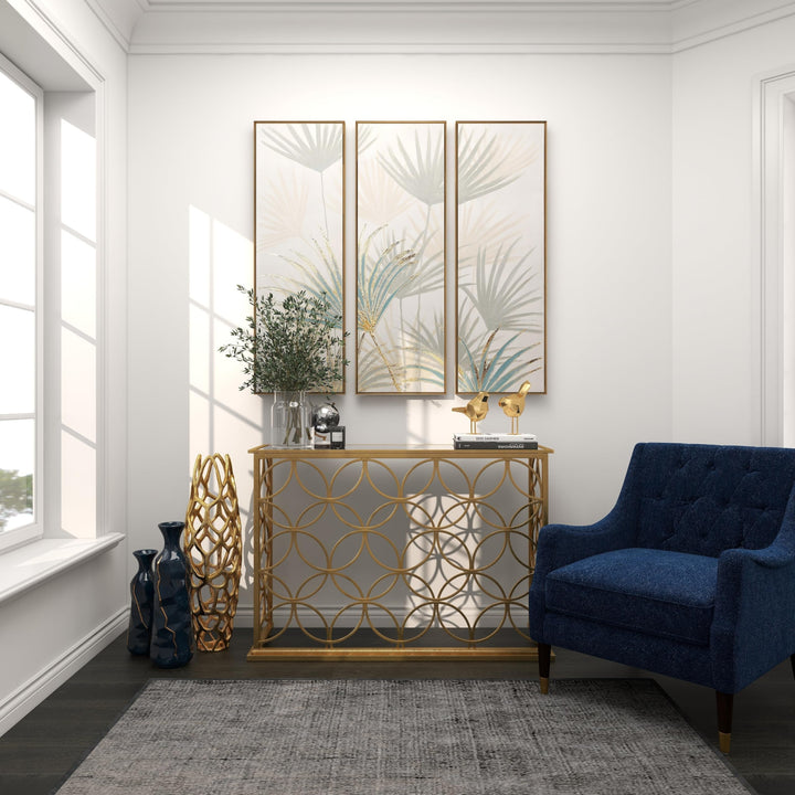 Gold Tall Coral Vase - Diamond Home USA