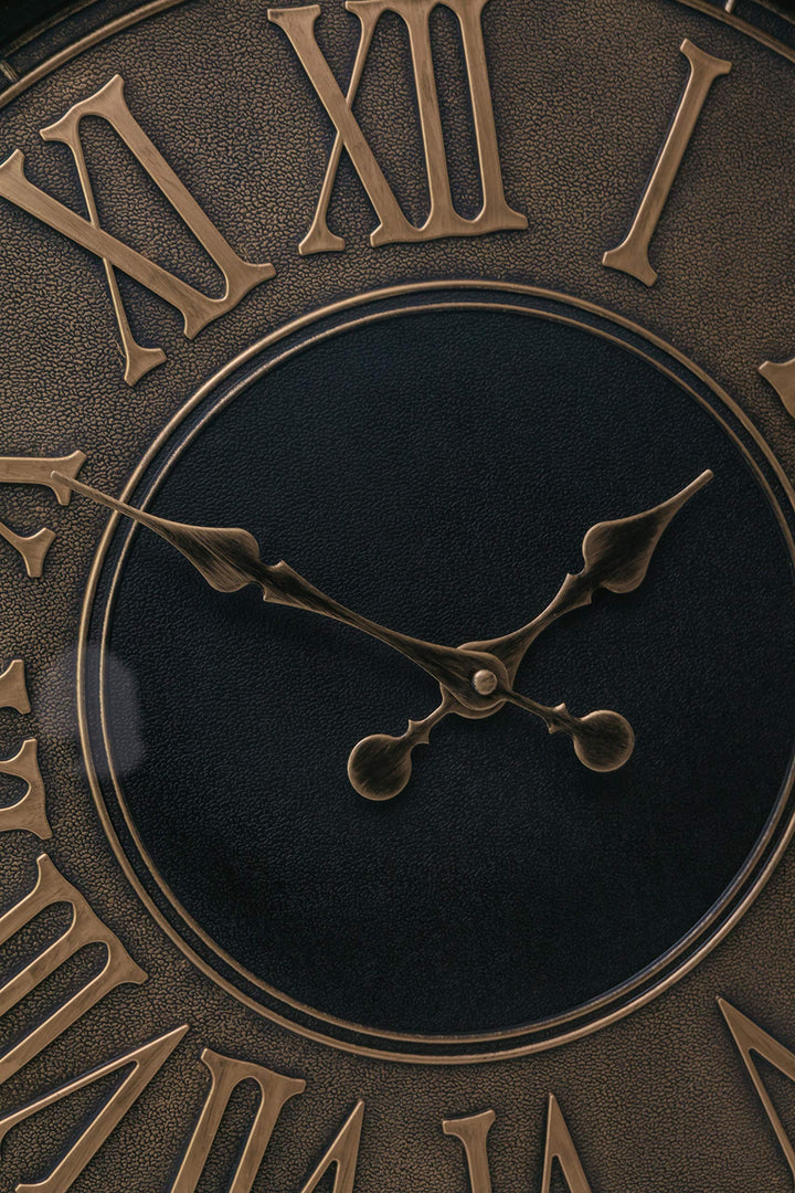 Kiera Grace Wall Clock 23 Inch Genoa Oversized Antique Bronze Wall Clocks