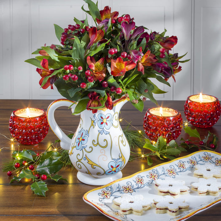 Euro Ceramica Duomo Collection Italian-Inspired 8.8" Decorative Ceramic - Diamond Home USA