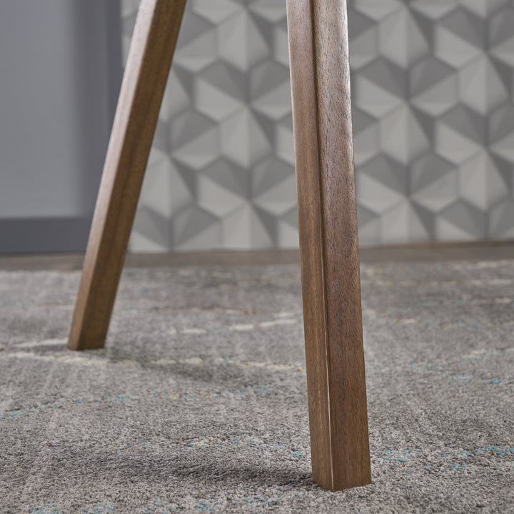 Christopher Knight Home Camila Mid-Century Tempered Glass Desk with Acacia - Diamond Home USA