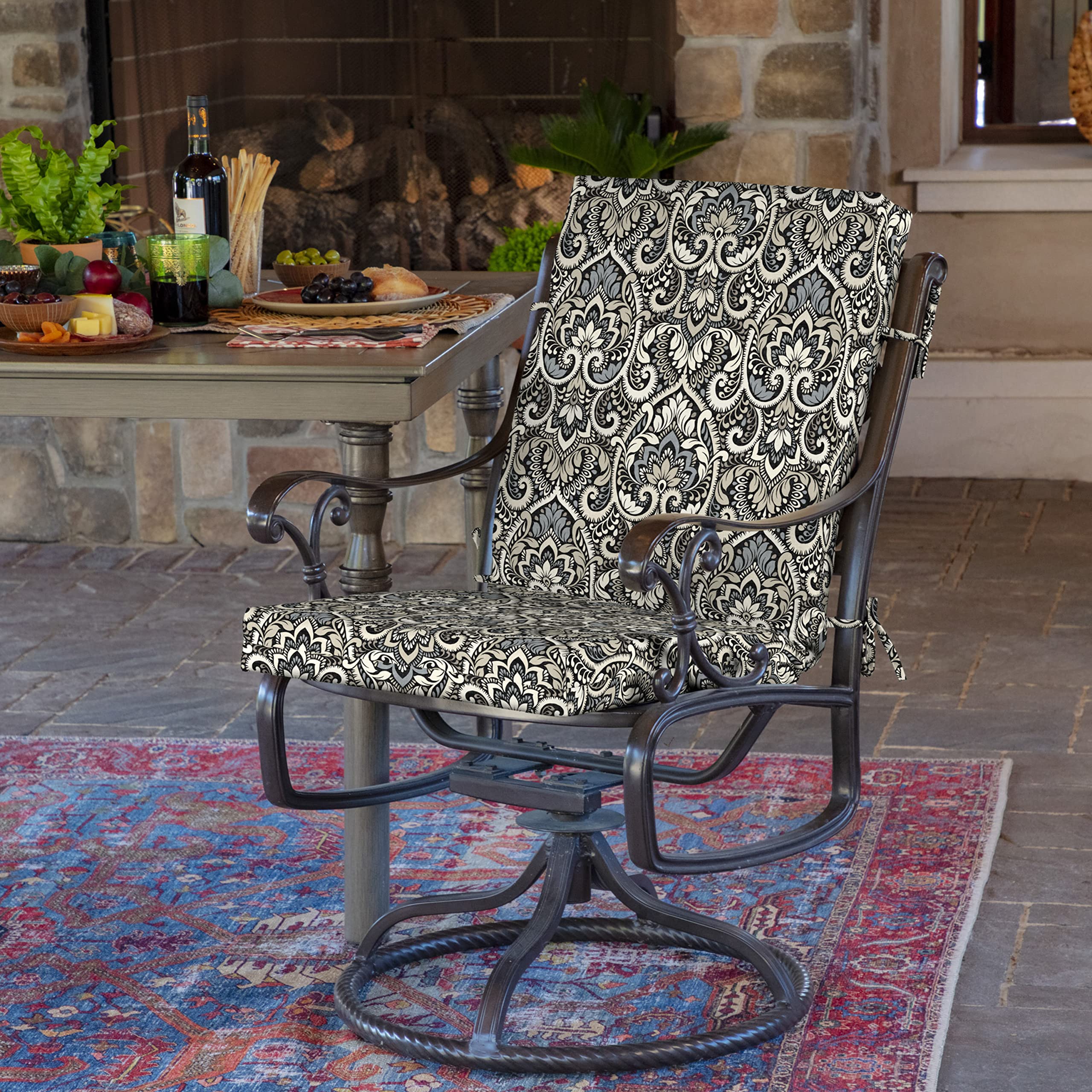 Aurora damask cushion online