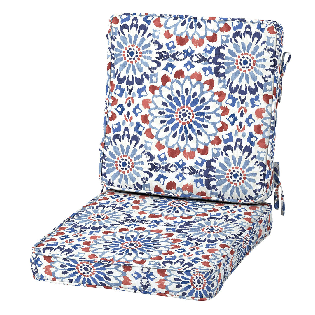 Arden Selections Modern Outdoor Dining Chair Cushion 20 x 20 Clark Blue