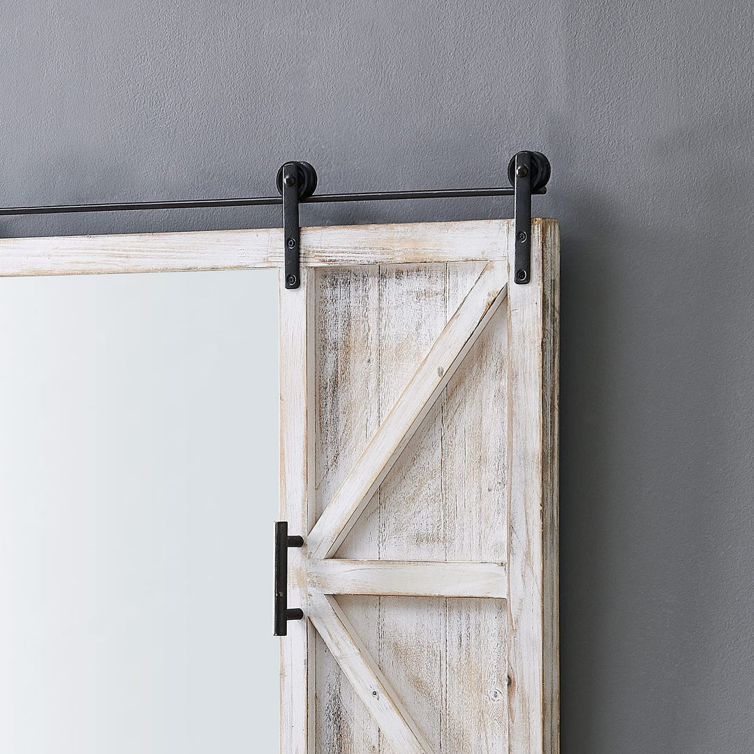 FirsTime & Co. Hayloft Barn Door Wall Mirror Vintage Decor