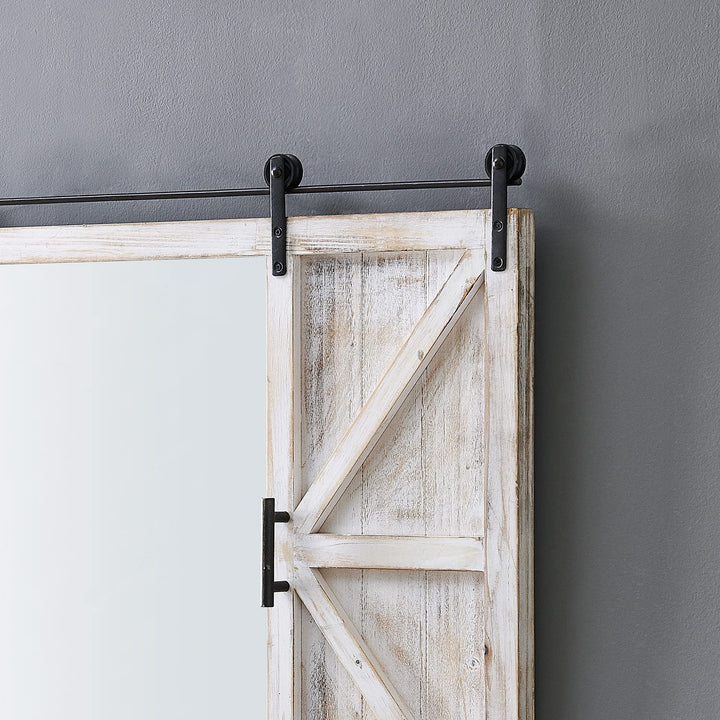 FirsTime & Co. Hayloft Barn Door Wall Mirror Vintage Decor