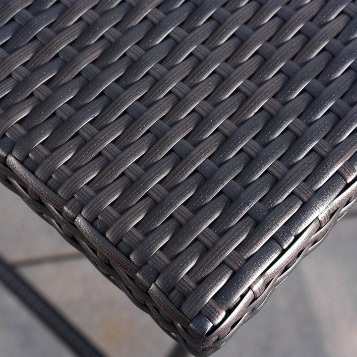 Christopher Knight Home Margarita Outdoor Wicker Bar Table Multibrown - Diamond Home USA