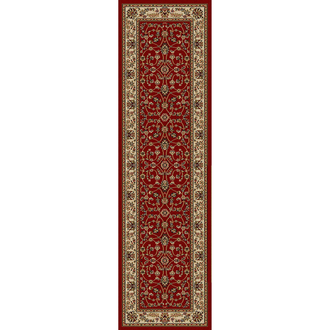 Admire Home Living Amalfi Traditional Oriental Scroll Pattern Area Rug Red 2'2 X Red 2'2" x 7'7" Runner