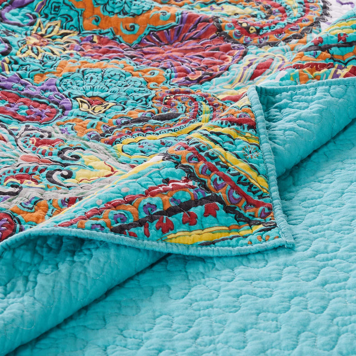 Greenland Home Nirvana Quilt Set King/California King (3 Piece) Teal - Diamond Home USA