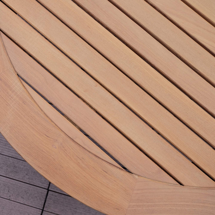 Cambridge Casual Arie Wood Patio Coffee Table 40-Inch 40 Inch/Natural Teak - Diamond Home USA