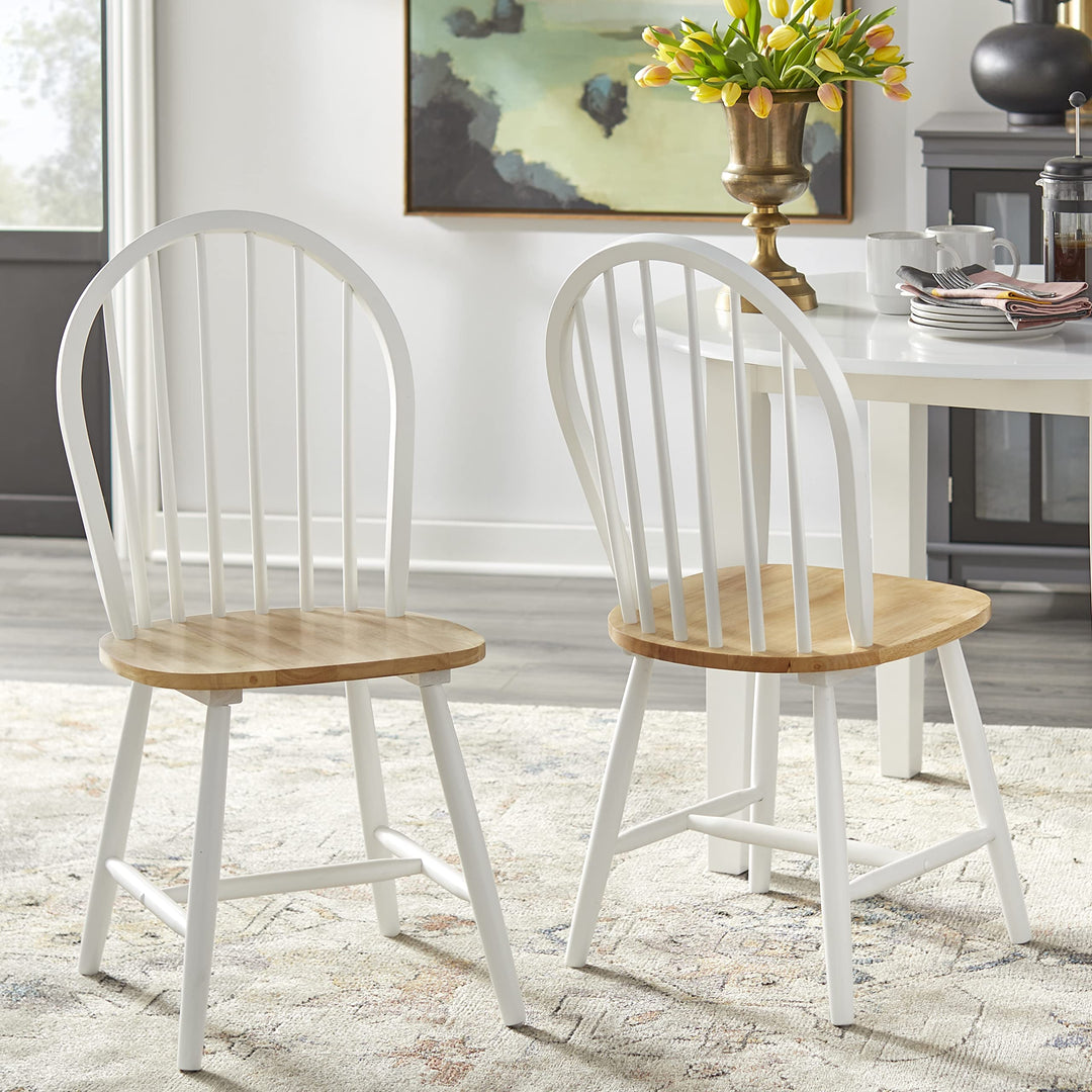 Simple Living Franklin Solid Wood Windsor Dining Chair (Set of