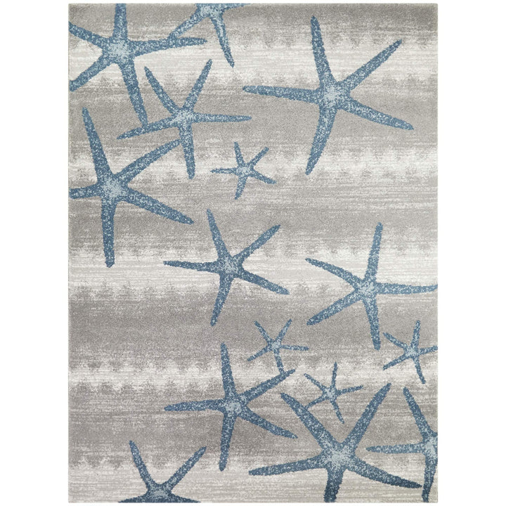 Martin Coastal Starfish Stripe Area Rug