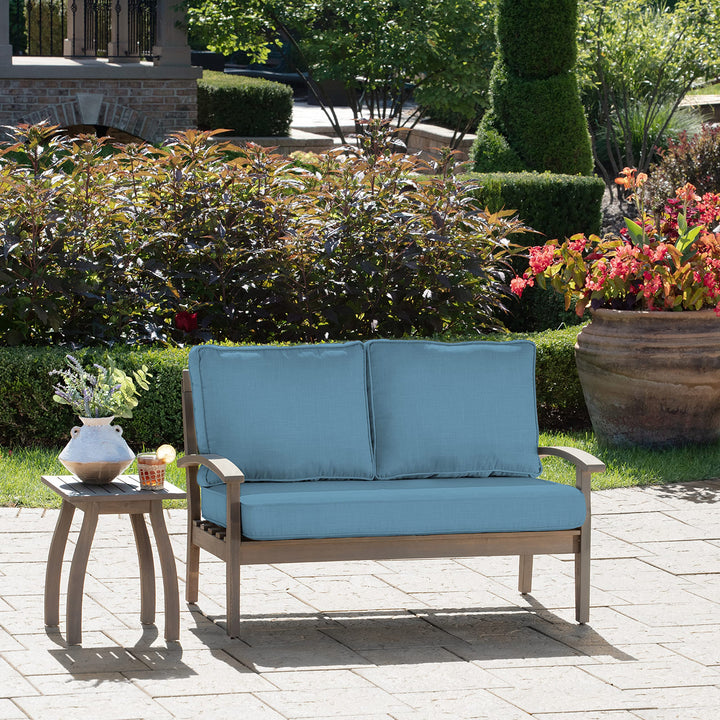 Arden Selections Outdoor Loveseat Cushion Set 46 x 26 French Stripe