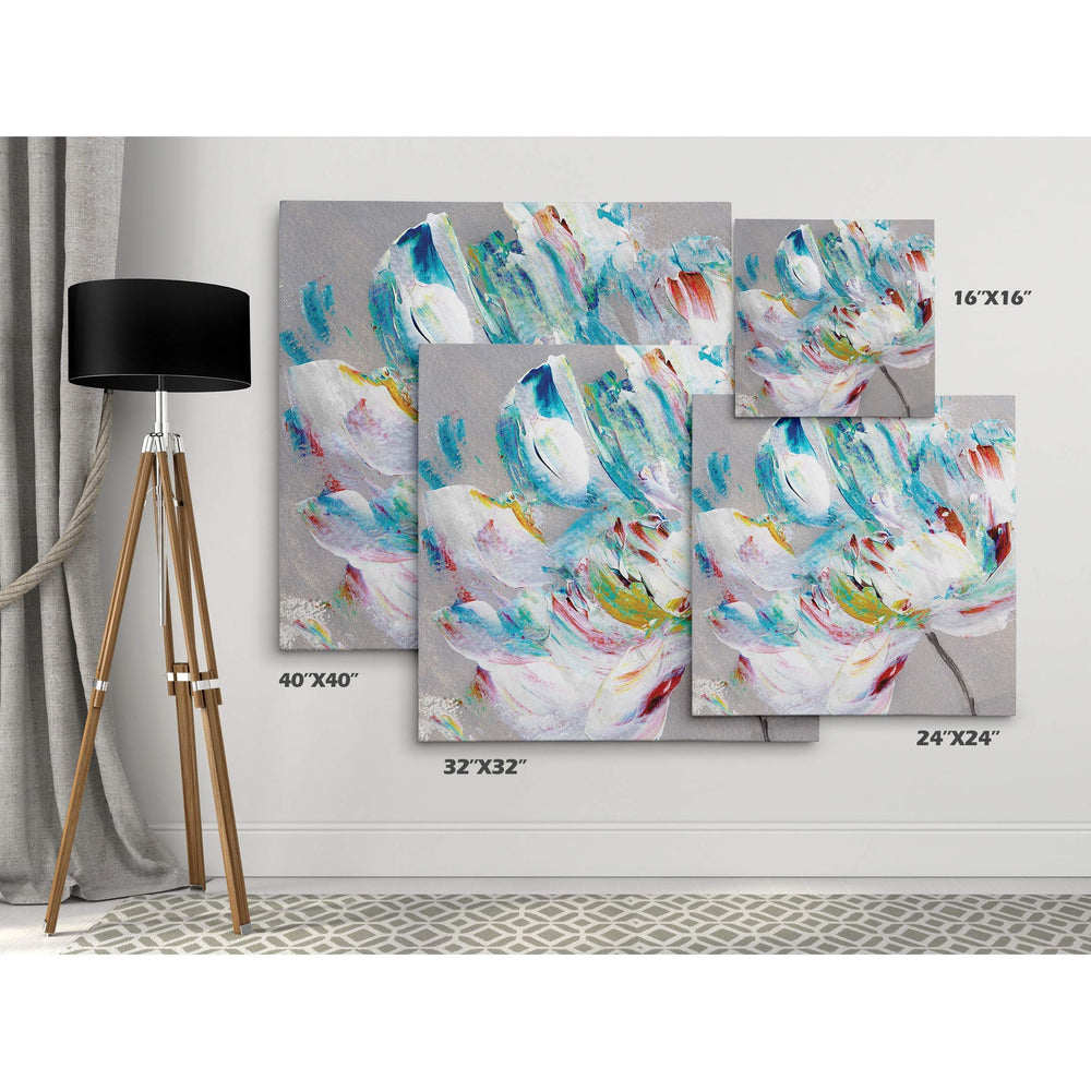 Wexford Home Flower Power Art Print 4040 Multicolor 40x40 - Diamond Home USA