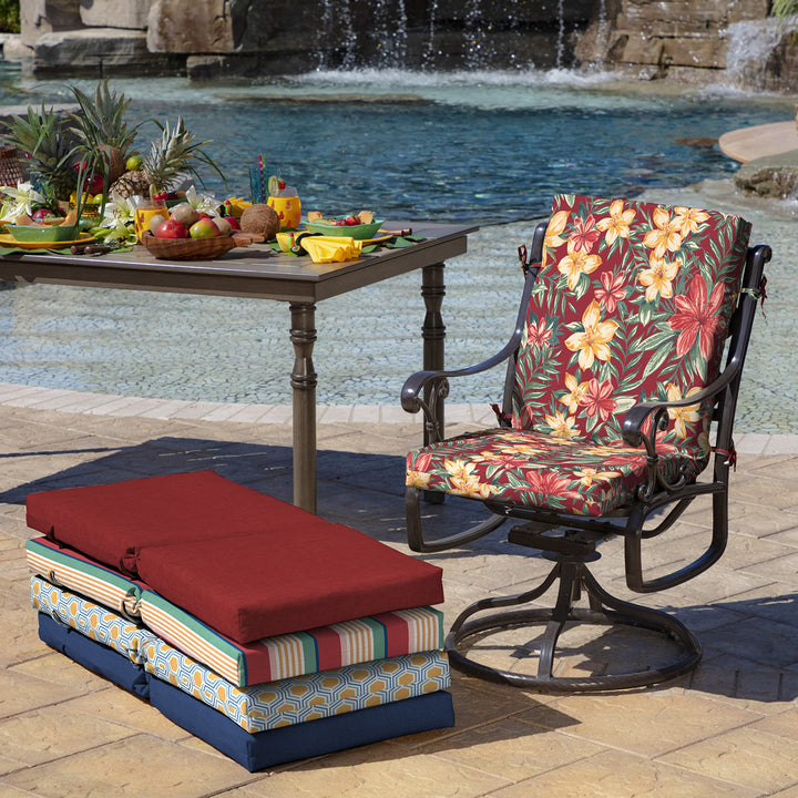 Arden Selections Outdoor Dining Chair Cushion 20 x 20 Rain-Proof Fade - Diamond Home USA