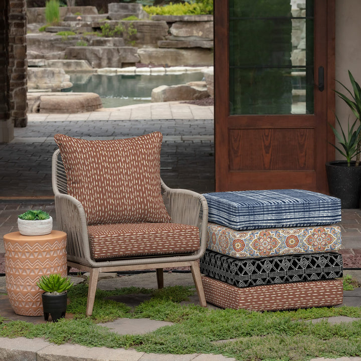 Arden lections Outdoor Deep at t 24 x 24 Rain-Proof Fade Resistant Deep - Diamond Home USA
