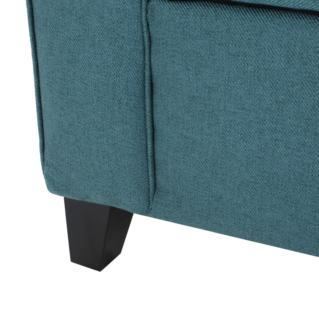Christopher Knight Home Danbury Armed Fabric Storage Bench Dark