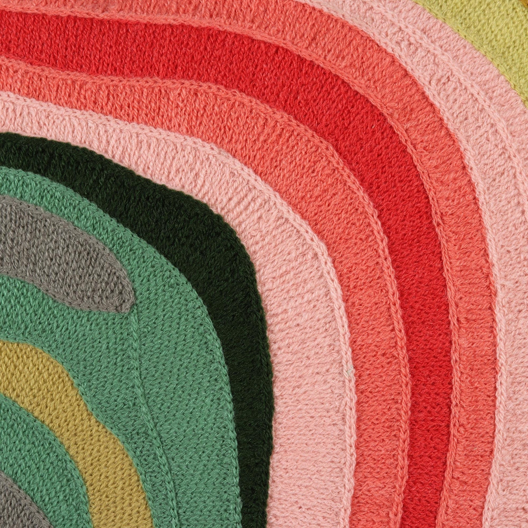 Handmade Abstract Evening Cotton Cushion Covers (Pair) Multi Color Modern - Diamond Home USA