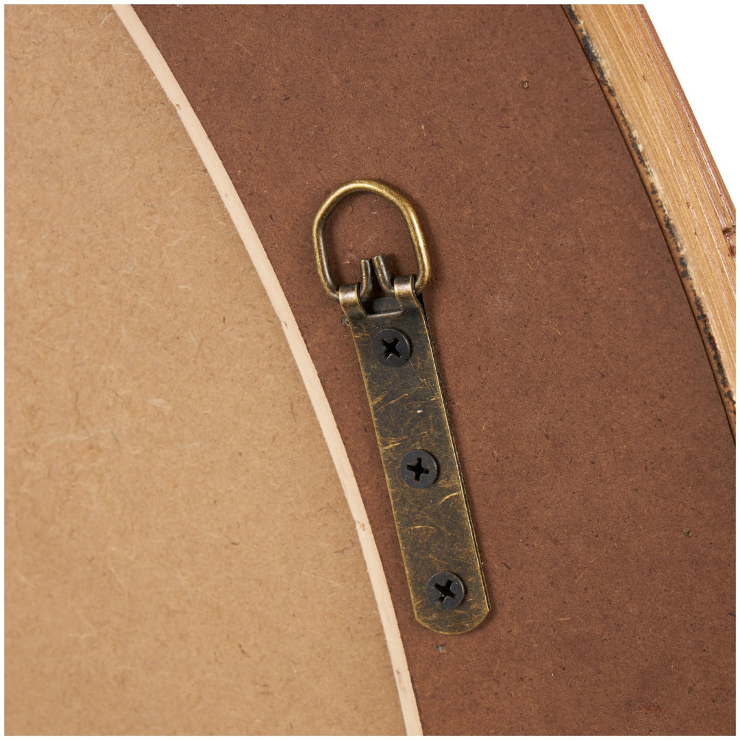 Brown Seagrass Handmade Woven Wall Mirror Medium - Diamond Home USA