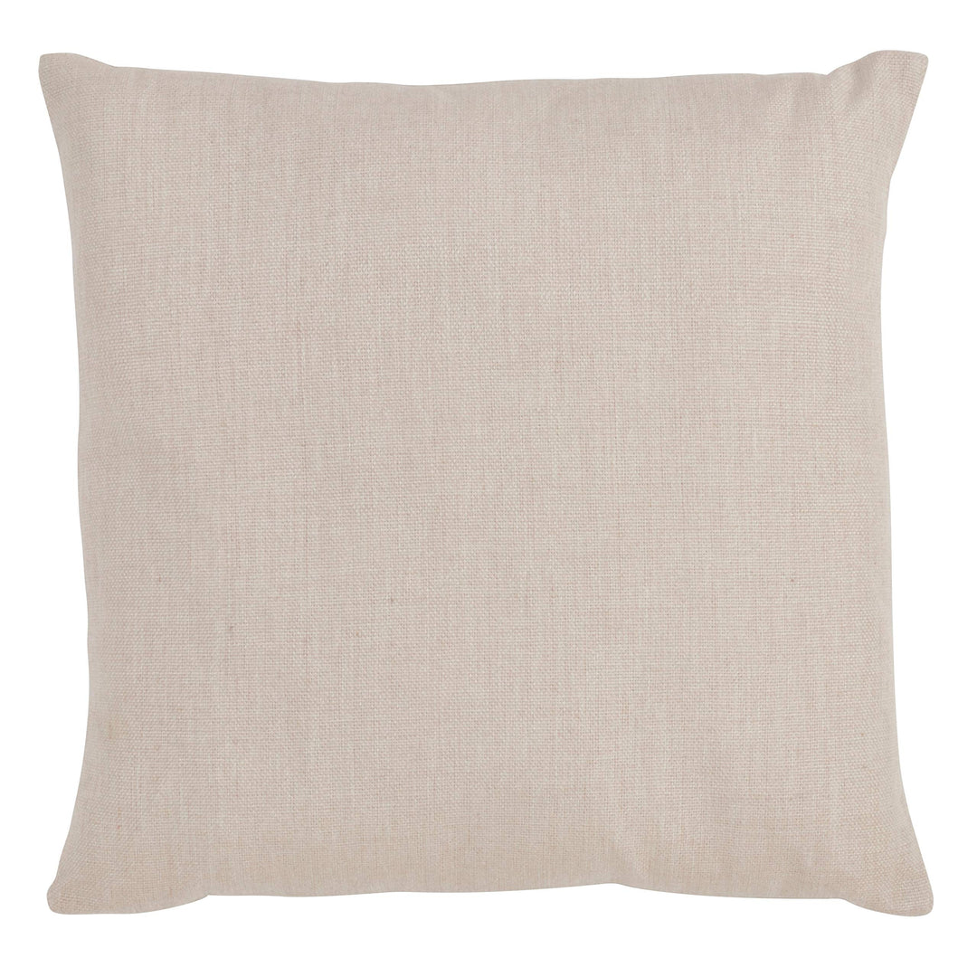 Beige Eucalyptus Print Throw Pillow Floral Traditional Polyester One - Diamond Home USA