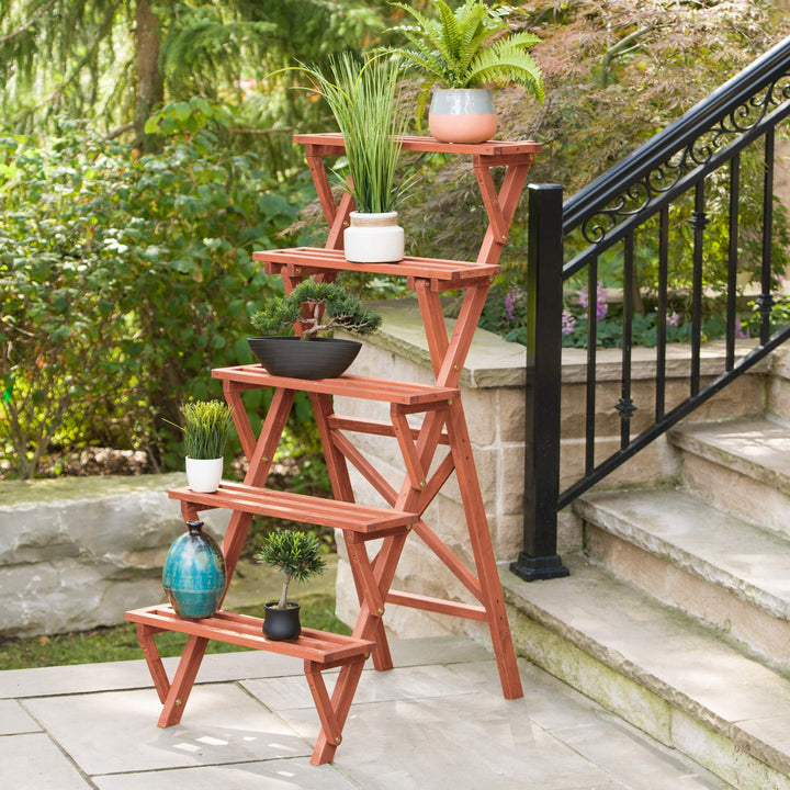 Leisure Season PS3627 Plant Stand Brown