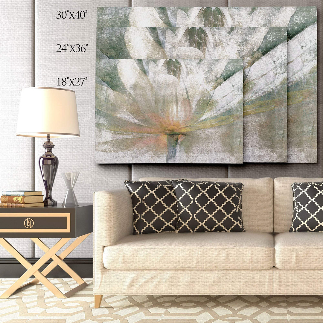 Light Canvas Wall Art - 18x27 Traditional Vintage Rectangle - Diamond Home USA