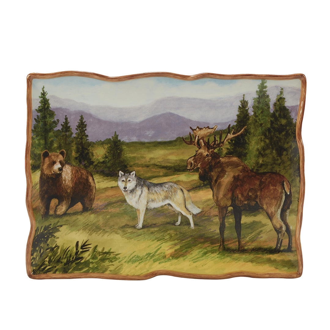 Certified International Mountain Summit Rectangular Platter 16" x 12" - Diamond Home USA