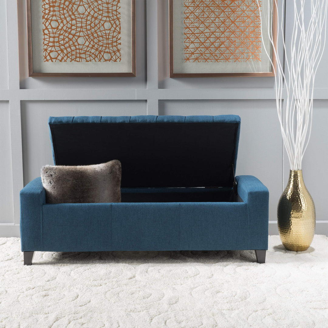 Christopher Knight Home Hikaru Fabric Storage Ottoman Dark Dimensions: