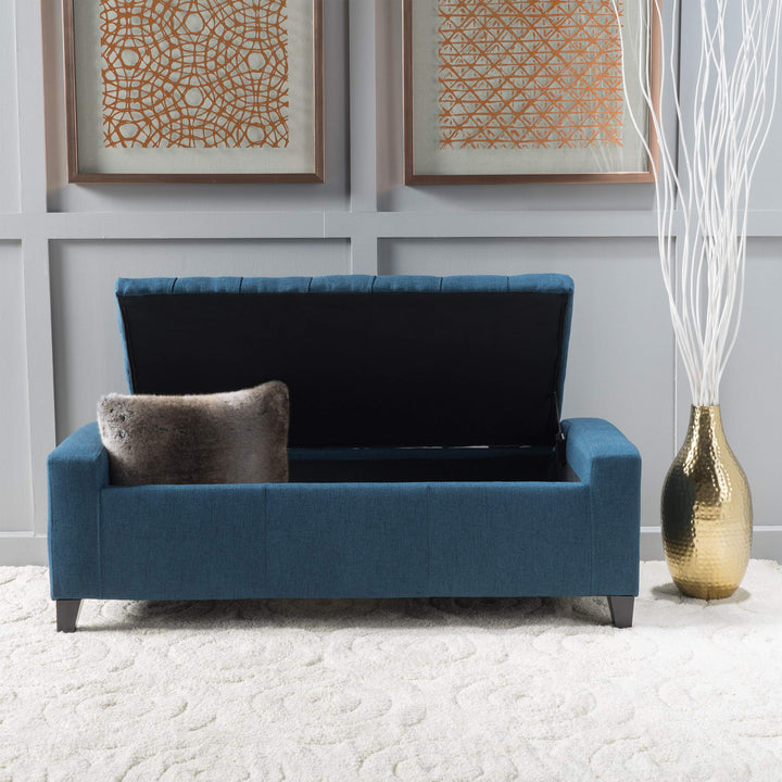 Christopher Knight Home Hikaru Fabric Storage Ottoman Dark Dimensions: