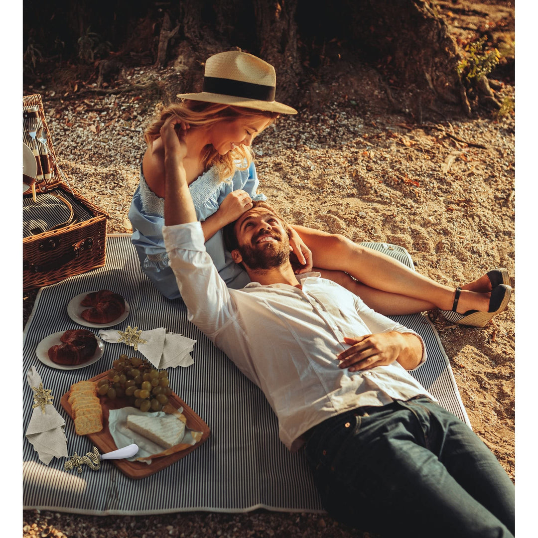 Gold Napkin Rings Set of 6 Table Setting Centerpiece 2.5 X 1.75 Inches - Diamond Home USA