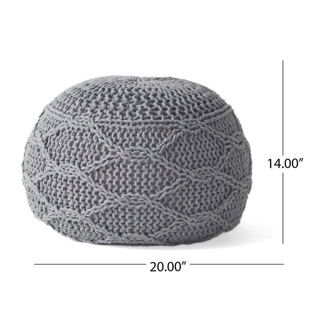 Christopher Knight Home Morven Pouf Gray - Diamond Home USA