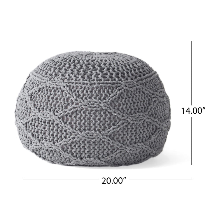 Christopher Knight Home Morven Pouf Gray - Diamond Home USA