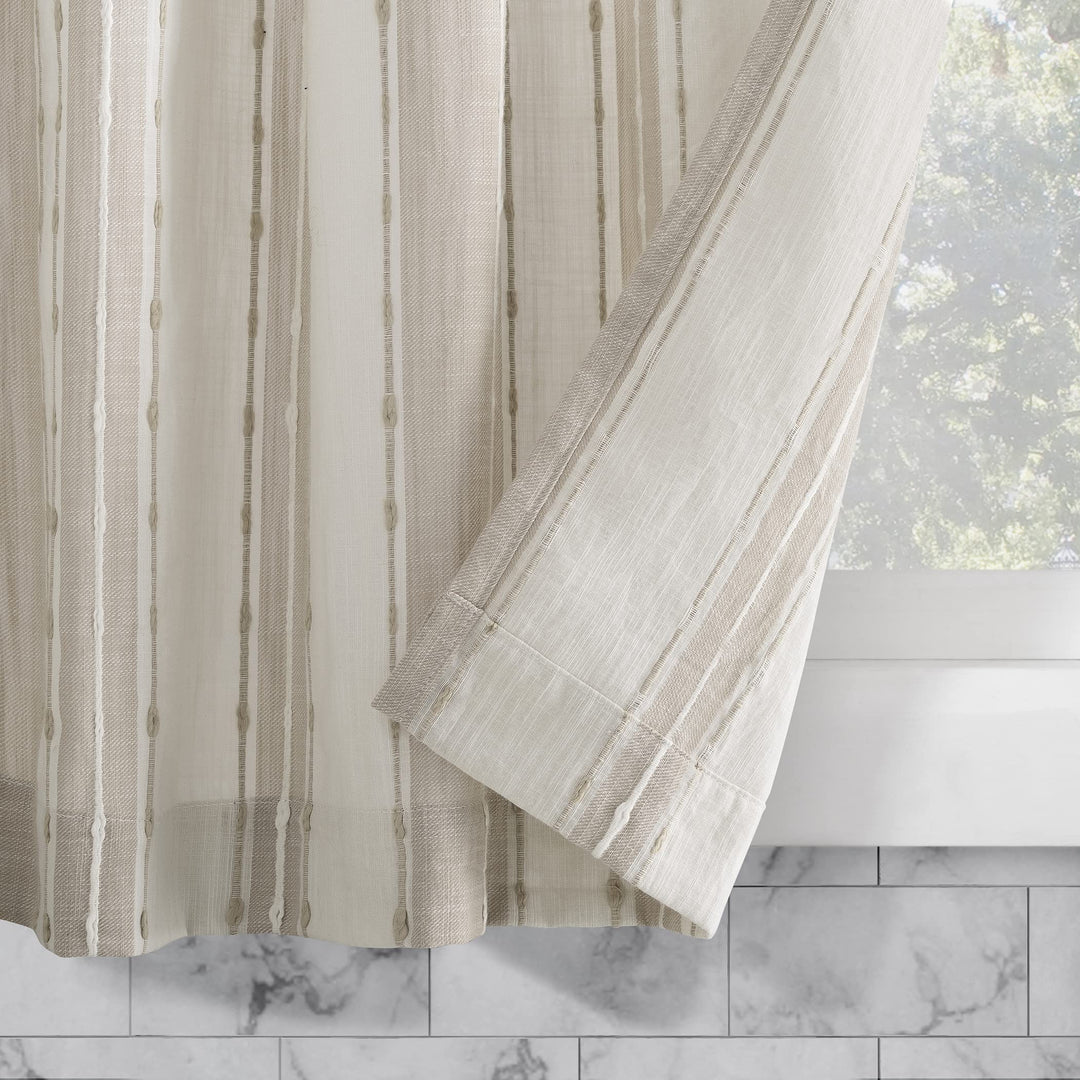 Archaeo Slub Texture Stripe Cotton Curtain Pair