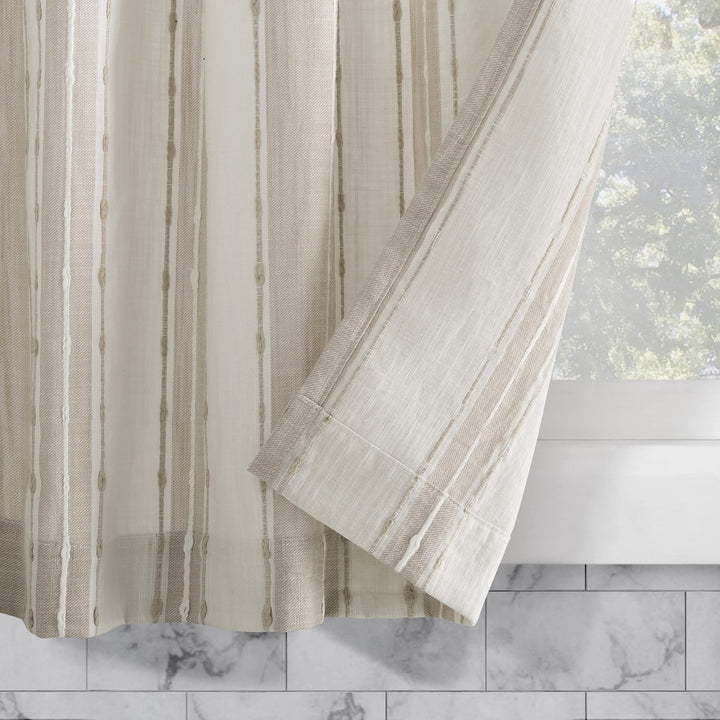 Archaeo Slub Texture Stripe Cotton Curtain Pair