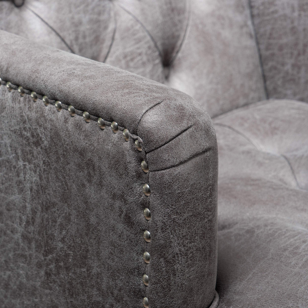 Christopher Knight Home Malone Microfiber Club Chair Slate - Diamond Home USA