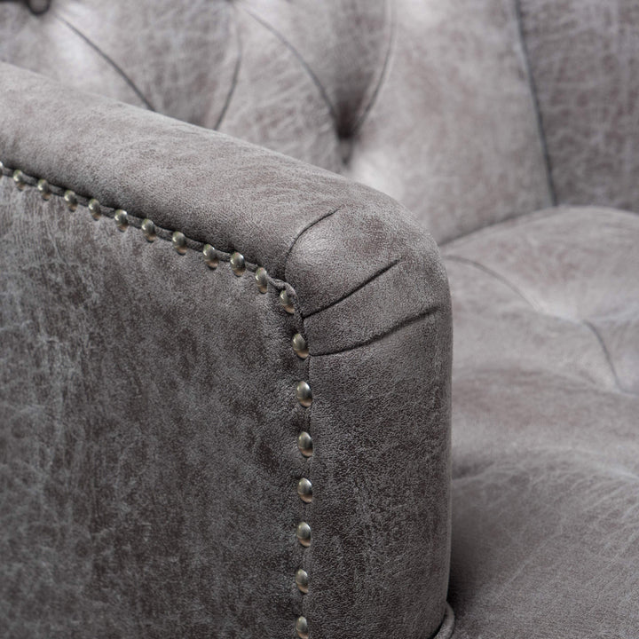 Christopher Knight Home Malone Microfiber Club Chair Slate - Diamond Home USA