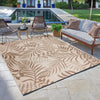 Gertmenian Indoor Outdoor Area Rug Classic Flatweave Washable Stain & UV 5'3"x7' - Havana