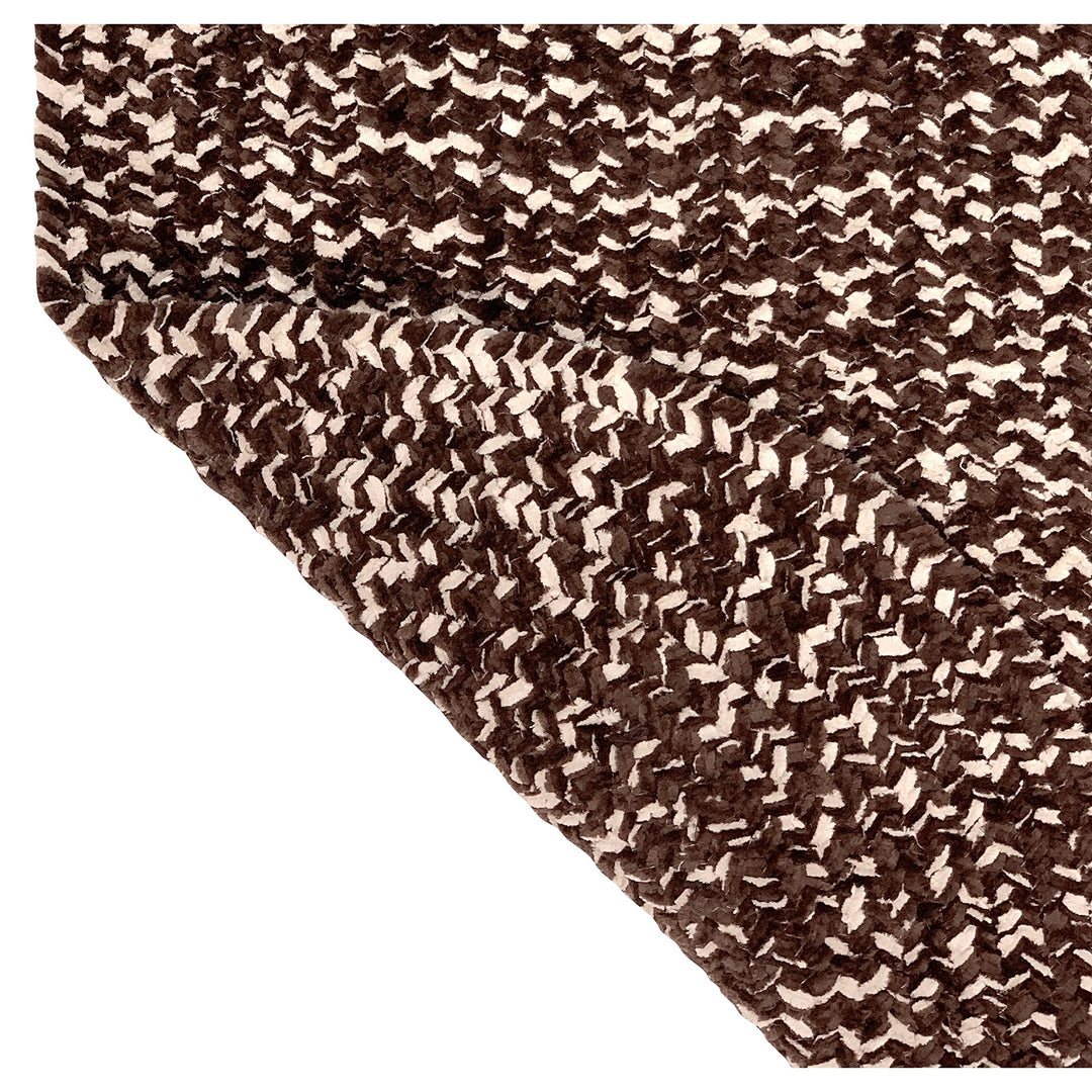 Better Trends Chenille Tweed & Solid Braid 100% Polyester Stain Resistant, Double Sided Reversible Indoor Area Rug