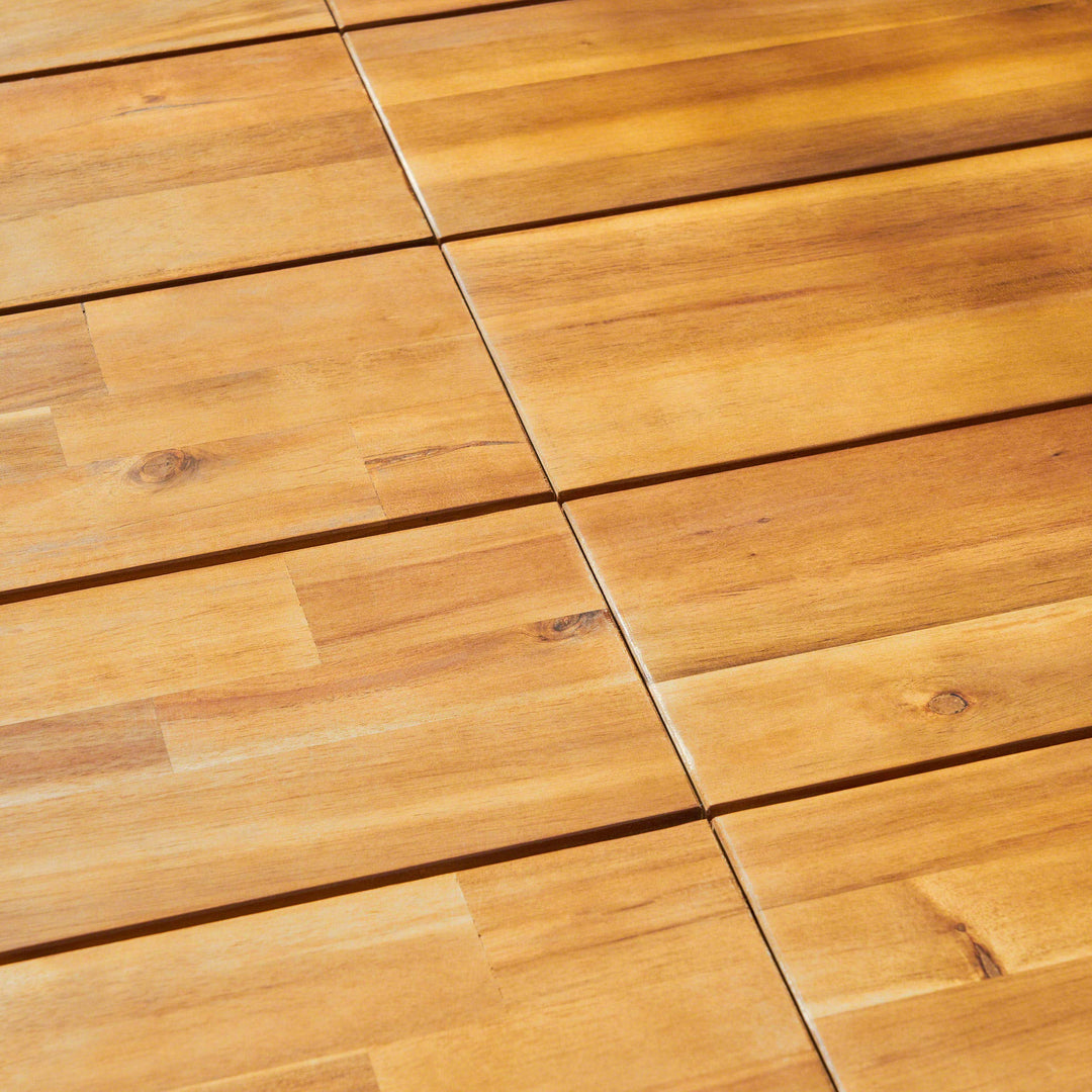 Christopher Knight Home Zak Outdoor 71" Acacia Wood Dining Table Teak Finish - Diamond Home USA