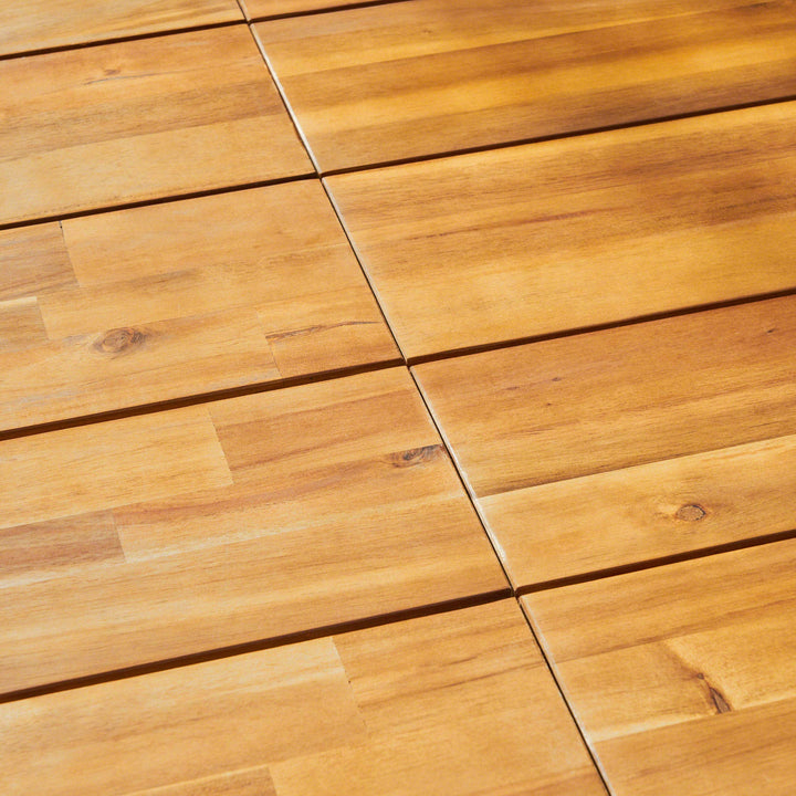 Christopher Knight Home Zak Outdoor 71" Acacia Wood Dining Table Teak Finish - Diamond Home USA