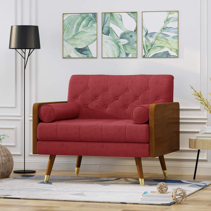 Christopher Knight Home Greta Mid Century Modern Fabric Club Chair Dark