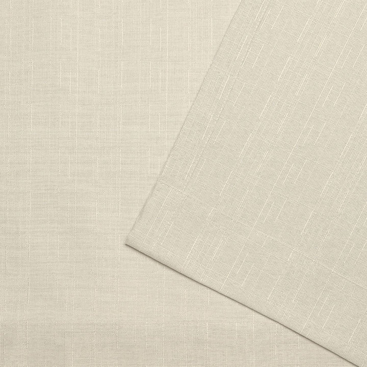 Exclusive Home Loha Light Filtering Pinch Pleat Curtain Panel Pair 96" Length 27x96 - Natural - Diamond Home USA